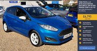 USED 2016 66 FORD FIESTA 1.25 Zetec Blue Edition Hatchback 5dr Petrol Manual Euro 6 (82 ps) Special Edition With Bluetooth & Air Conditioning