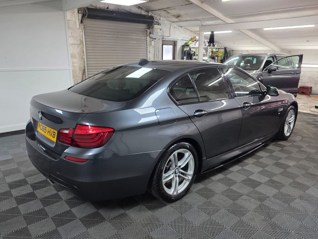 USED 2015 65 BMW 5 SERIES 2.0 520d M Sport Saloon 4dr Diesel Auto Euro 6 (s/s) (190 ps) Bluetooth - SatNav - Sensors!