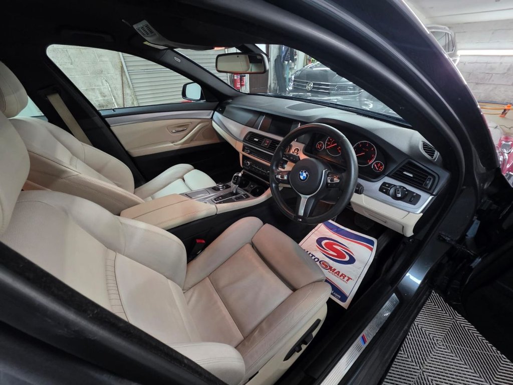 USED 2015 65 BMW 5 SERIES 2.0 520d M Sport Saloon 4dr Diesel Auto Euro 6 (s/s) (190 ps) Bluetooth - SatNav - Sensors!