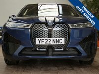 USED 2022 22 BMW IX 40 76.6kWh M Sport SUV 5dr Electric Auto xDrive (326 ps) STUNNING EXAMPLE SKYLOUNGE VISIBILITY COMFORT PACKS SAT NAV LEATHER HEATED SEATS CRUISE PARKING SENSORS BMW SERVICE WARRANTY