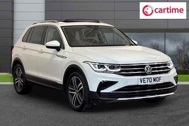 View our Volkswagen Tiguan 1.5 TSI Elegance SUV 5dr Petrol DSG Euro 6 (s/s) (150 ps) Panoramic Sunroof, Rear View Camera, Front / Rear Parking Sensors, App-Connect, Winter Pack