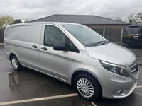 USED 2020 20 MERCEDES-BENZ VITO 2.1 116 CDI Premium Panel Van 5dr Diesel Manual RWD L2 Euro 6 (s/s) (163 ps) This 2020 Mercedes Benz Vito 116 CDI Premium RWD L2 Euro 6 (s/s) 5dr boasts a clear vehicle history and has had only one owner from new.  This well maintained example features a 2.1 litre diesel engine producing 161 bhp, paired with a Premium trim level.  For your convenience, it comes equipped with a reversing camera, Audio 15 with Bluetooth connectivity, and TEMPMATIC air conditioning.  Navigating tight spaces is made easier with Active Parking Assist, which includes front and rear sensors.