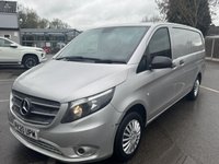 USED 2020 20 MERCEDES-BENZ VITO 2.1 116 CDI Premium Panel Van 5dr Diesel Manual RWD L2 Euro 6 (s/s) (163 ps) This 2020 Mercedes Benz Vito 116 CDI Premium RWD L2 Euro 6 (s/s) 5dr boasts a clear vehicle history and has had only one owner from new.  This well maintained example features a 2.1 litre diesel engine producing 161 bhp, paired with a Premium trim level.  For your convenience, it comes equipped with a reversing camera, Audio 15 with Bluetooth connectivity, and TEMPMATIC air conditioning.  Navigating tight spaces is made easier with Active Parking Assist, which includes front and rear sensors.