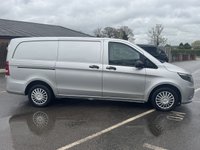 USED 2020 20 MERCEDES-BENZ VITO 2.1 116 CDI Premium Panel Van 5dr Diesel Manual RWD L2 Euro 6 (s/s) (163 ps) This 2020 Mercedes Benz Vito 116 CDI Premium RWD L2 Euro 6 (s/s) 5dr boasts a clear vehicle history and has had only one owner from new.  This well maintained example features a 2.1 litre diesel engine producing 161 bhp, paired with a Premium trim level.  For your convenience, it comes equipped with a reversing camera, Audio 15 with Bluetooth connectivity, and TEMPMATIC air conditioning.  Navigating tight spaces is made easier with Active Parking Assist, which includes front and rear sensors.