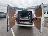 USED 2020 20 MERCEDES-BENZ VITO 2.1 116 CDI Premium Panel Van 5dr Diesel Manual RWD L2 Euro 6 (s/s) (163 ps) This 2020 Mercedes Benz Vito 116 CDI Premium RWD L2 Euro 6 (s/s) 5dr boasts a clear vehicle history and has had only one owner from new.  This well maintained example features a 2.1 litre diesel engine producing 161 bhp, paired with a Premium trim level.  For your convenience, it comes equipped with a reversing camera, Audio 15 with Bluetooth connectivity, and TEMPMATIC air conditioning.  Navigating tight spaces is made easier with Active Parking Assist, which includes front and rear sensors.