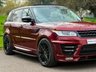 USED 2016 16 LAND ROVER RANGE ROVER SPORT 3.0 SD V6 AUTOBIOGRAPHY DYNAMIC LUMMA KIT BLACK PACK OPEN PAN ROOF HEAT & COOL SEATS SAT NAV TV REAR CAM STEPS 306 BHP HEAT+COOL SEATS~TV~BLACK PACK