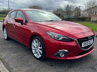 USED 2015 15 MAZDA MAZDA3 2.0 SKYACTIV-G Sport Nav Hatchback 5dr Petrol Manual Euro 6 (s/s) (121 ps) F/S/H - 2 Keys - LEZ - BTooth