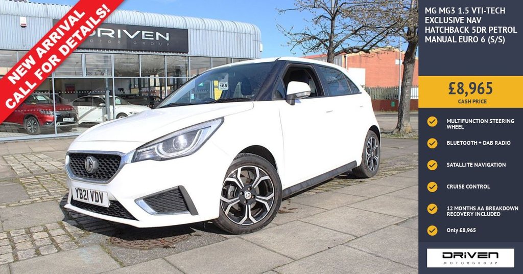 2021 MG MG3 1.5 VTI-Tech Exclusive Nav