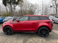 USED 2019 19 LAND ROVER RANGE ROVER EVOQUE 2.0 D180 R-Dynamic SE SUV 5dr Diesel Auto 4WD Euro 6 (s/s) (180 ps) RANGE ROVER MAIN DEALER SERVICE HISTORY ( 7 STAMPS) + FRONT AND REAR PARKING SENSORS +  REAR CAMERA +  21 INCH ALLOYS +  DIGITAL COCKPIT WITH NAVIGATION +  HEATED SEATS +  ELECTRIC SEATS WITH MEMORY FUNCTION +  APPLE CARPLAY +  LEATHER SEATS +  PADDLE SHIFTERS + BLUETOOH +  DAB RADIO +  CRUISE CONTROL +