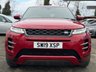 USED 2019 19 LAND ROVER RANGE ROVER EVOQUE 2.0 D180 R-Dynamic SE SUV 5dr Diesel Auto 4WD Euro 6 (s/s) (180 ps) RANGE ROVER MAIN DEALER SERVICE HISTORY ( 7 STAMPS) + FRONT AND REAR PARKING SENSORS +  REAR CAMERA +  21 INCH ALLOYS +  DIGITAL COCKPIT WITH NAVIGATION +  HEATED SEATS +  ELECTRIC SEATS WITH MEMORY FUNCTION +  APPLE CARPLAY +  LEATHER SEATS +  PADDLE SHIFTERS + BLUETOOH +  DAB RADIO +  CRUISE CONTROL +