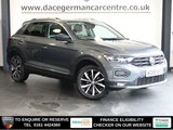 USED 2018 68 VOLKSWAGEN T-ROC 1.0 TSI SEL SUV 5dr Petrol Manual Euro 6 (s/s) (115 ps) 1 OWNER FROM NEW AND COMES WITH A FULL VOLKSWAGEN MAIN DEALER SERVICE HISTORY (7 SERVICES) + VIRTUAL COCKPIT DIGITAL DASH DISPLAY + SATELLITE NAVIGATION + APPLE CARPLAY / ANDROID AUTO + BLUETOOTH MEDIA STREAMING + APPS CONTROL / MIRROR LINK + DAB DIGITAL RADIO + TOUCH SCREEN MEDIA DISPLAY + CRUISE CONTROL + FRONT AND REAR PARKING SENSORS + AUTOMATIC LED HEADLIGHTS + LED DAY TIME RUNNING LIGHTS + LEATHER MULTI FUNCTIONAL STEERING WHEEL + LANE ASSIST + SELECTABLE DRIVING MODES + VOICE COMMAND