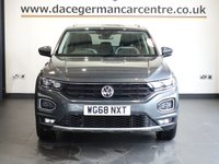 USED 2018 68 VOLKSWAGEN T-ROC 1.0 TSI SEL SUV 5dr Petrol Manual Euro 6 (s/s) (115 ps) 1 OWNER FROM NEW AND COMES WITH A FULL VOLKSWAGEN MAIN DEALER SERVICE HISTORY (7 SERVICES) + VIRTUAL COCKPIT DIGITAL DASH DISPLAY + SATELLITE NAVIGATION + APPLE CARPLAY / ANDROID AUTO + BLUETOOTH MEDIA STREAMING + APPS CONTROL / MIRROR LINK + DAB DIGITAL RADIO + TOUCH SCREEN MEDIA DISPLAY + CRUISE CONTROL + FRONT AND REAR PARKING SENSORS + AUTOMATIC LED HEADLIGHTS + LED DAY TIME RUNNING LIGHTS + LEATHER MULTI FUNCTIONAL STEERING WHEEL + LANE ASSIST + SELECTABLE DRIVING MODES + VOICE COMMAND