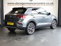USED 2018 68 VOLKSWAGEN T-ROC 1.0 TSI SEL SUV 5dr Petrol Manual Euro 6 (s/s) (115 ps) 1 OWNER FROM NEW AND COMES WITH A FULL VOLKSWAGEN MAIN DEALER SERVICE HISTORY (7 SERVICES) + VIRTUAL COCKPIT DIGITAL DASH DISPLAY + SATELLITE NAVIGATION + APPLE CARPLAY / ANDROID AUTO + BLUETOOTH MEDIA STREAMING + APPS CONTROL / MIRROR LINK + DAB DIGITAL RADIO + TOUCH SCREEN MEDIA DISPLAY + CRUISE CONTROL + FRONT AND REAR PARKING SENSORS + AUTOMATIC LED HEADLIGHTS + LED DAY TIME RUNNING LIGHTS + LEATHER MULTI FUNCTIONAL STEERING WHEEL + LANE ASSIST + SELECTABLE DRIVING MODES + VOICE COMMAND