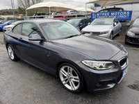 USED 2014 14 BMW 2 SERIES 220D, 2.0 Turbo Diesel, M Sport, 2 Door Coupe, Manual, Euro 6. FULL 12 MONTH MOT WITH EVERY CAR