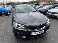 USED 2014 14 BMW 2 SERIES 220D, 2.0 Turbo Diesel, M Sport, 2 Door Coupe, Manual, Euro 6. FULL 12 MONTH MOT WITH EVERY CAR