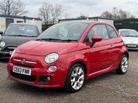 USED 2013 63 FIAT 500 0.9 TwinAir S Hatchback 3dr Petrol Manual Euro 5 (s/s) (85 bhp) 