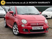 USED 2013 63 FIAT 500 0.9 TwinAir S Hatchback 3dr Petrol Manual Euro 5 (s/s) (85 bhp) 