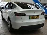 USED 2023 23 TESLA MODEL Y (Dual Motor) Long Range SUV 5dr Electric Auto 4WDE (384 bhp) SUNROOF SAT NAV CARPLAY LEATHER HEATED SEATS CRUISE CONTROL REAR VIEW CAMERA 1 OWNER SERVICE HISTORY WARRANTY