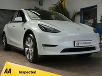 USED 2023 23 TESLA MODEL Y (Dual Motor) Long Range SUV 5dr Electric Auto 4WDE (384 bhp) SUNROOF SAT NAV LEATHER HEATED SEATS CRUISE CONTROL REAR VIEW CAMERA 1 OWNER SERVICE HISTORY WARRANTY