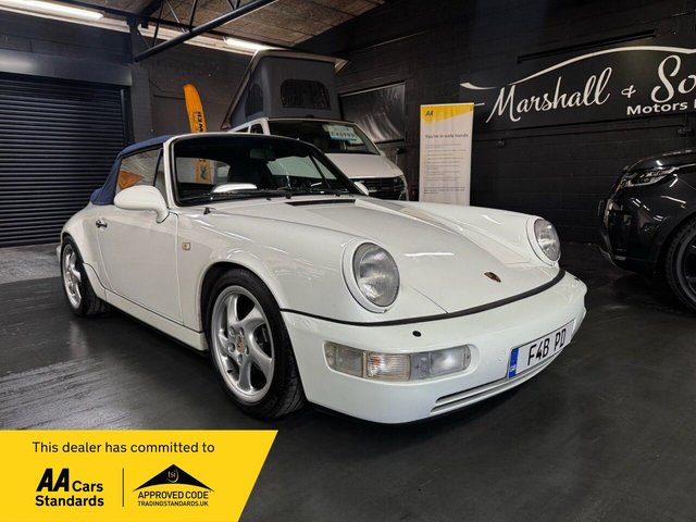 View our Porsche 964 Carrea 2 3.6L Tip Covertible 250 Bhp