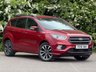 USED 2019 19 FORD KUGA 2.0 TDCi ST-Line SUV 5dr Diesel Powershift Euro 6 (120 ps) ** ULEZ FREE AUTO ** FULL SERVICE HISTORY - 9 STAMPS ** UPGRADED PEARL RED PAINT WITH CONTRASTING 18" BLACK MACHINE FINISHED ALLOYS ** BLACK LEATHER VELOUR INTERIOR ** FRONT + REAR PARKING AID ** ENHANCED ACTIVE PARK ASSIST ** SAT NAV ** DAB ** BLUETOOTH ** VOICE COMMAND ** CLIMATE CONTROL ** CRUISE CONTROL ** AUTO LIGHTS + WIPERS ** POWER FOLD MIRRORS ** HEATED WINDSCREEN ** NATIONWIDE DELIVERY AVAILABLE ** LOW RATE &pound;0 DEPOSIT FINANCE AVAILABLE ** BUY ONLINE IN CONFIDENCE FROM A 5* DEALER **