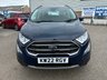 USED 2022 22 FORD ECOSPORT 1.0T EcoBoost GPF Titanium SUV 5dr Petrol Manual Euro 6 (s/s) (125 ps) 1 OWNER FROM NEW* SAT NAV* PARKING SENSORS* CRUISE CONTROL* AUTO START / STOP* TRACTION CONTROL* 6 SPEED* SPEED SIGN RECOGNITION* AIR CON* BLUETOOTH PHONE AND AUDIO* DAB* USB* APPLE CARPLAY* ANDROID AUTO