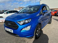 USED 2022 72 FORD ECOSPORT 1.0T EcoBoost GPF ST-Line SUV 5dr Petrol Manual Euro 6 (s/s) (140 ps) 1 OWNER FROM NEW* SAT NAV* PARKING SENSORS* REVERSING CAMERA* CRUISE CONTROL* HEATED WINDSCREEN* PART LEATHER WITH SUEDE* LANE / SPEED ASSIST* TRACTION CONTROL* AUTO START / STOP* 6 SPEED