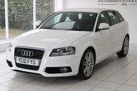USED 2010 10 AUDI A3 1.6 TDI S line Sportback 5dr Diesel S Tronic Euro 5 (s/s) (105 ps) 