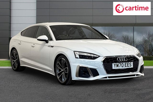 View our Audi A5 2.0 TFSI 35 S line Sportback 5dr Petrol S Tronic Euro 6 (s/s) (150 ps) Rear View Camera, Front / Rear Parking Sensors, Audi Smartphone Interface, LED Interior Light Pack, Heated Front Seats