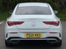 USED 2021 21 MERCEDES-BENZ CLA 1.3 CLA200 AMG Line Coupe 4dr Petrol 7G-DCT Euro 6 (s/s) (163 ps) ** ULEZ FREE PETROL AUTO ** BRAND NEW SERVICE + MOT DONE MARTCH 2026 ** PEARL WHITE PAINT ** BLACK LEATHER INTERIOR ** HEATED FRONT SEATS ** 10.25" MULTIMEDIA SCREEN WITH TOUCHSCREEN ** SATELLITE NAVIGATION ** APPLE CAR PLAY + ANDROID AUTO ** FRONT + REAR PARKING AID ** REAR CAMERA ** BLUETOOTH ** DAB ** CRUISE CONTROL ** AUTO LIGHTS + WIPERS ** BRAKE ASSIST ** LANE ASSIST ** POWER MIRRORS ** 18" AMG TWIN SPOKE ALLOYS ** NATIONWIDE DELIVERY AVAILABLE ** LOW RATE &pound;0 DEPOSIT FINANCE AVAILABLE **