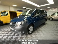 USED 2021 21 MERCEDES-BENZ VITO 2.0 114 CDI Progressive Crew Van Double Cab 5dr Diesel G-Tronic RWD L2 Euro 6 (s/s) (LWB) (136 ps) 1 OWNER LOW MILES 6 SEAT CREW VAN