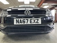 USED 2017 67 VOLKSWAGEN POLO 1.0 Match Edition Hatchback 5dr Petrol Manual Euro 6 (s/s) (60 ps) Big Spec + Low Running Costs