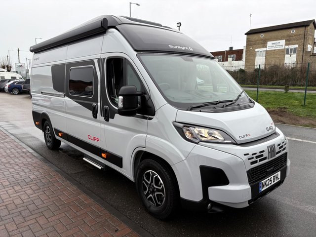 View our Sunlight Cliff 640x RT Auto Pop Top - 4 Belt - 4 Berth - Fixed End Bed Over Storage