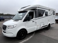 USED 2020 70 HYMER B-CLASS MODERNCOMFORT - T600 Whiteline - Automatic - 4 Belts - 3 Berth - Singles Over Storage - Part Ex Welcome ONE OWNER/FULL HAB REPORTS