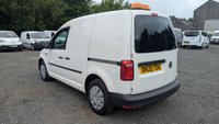 USED 2020 20 VOLKSWAGEN CADDY Startline Tdi 102 PS 2.0 TDI 2.0 Ltr C20 With Electric Windows, Parking Sensors , Ply Lining, Bulkhead and Side Loading Door in great condition. 1 Owner from New - 6 Service stamps in the book (Last Serviced at 73,428 Miles / Service Print), 2 Keys. This Volkswagen Caddy Startline is offered in great condition and presents a fantastic opportunity for any trade or business user. Finished in a smart, professional appearance, this van is powered by the reliable 2.0 TDI engine producing 102 PS, delivering a strong balance of performance and efficiency.  It has had just one careful owner from new, supported by a comprehensive service history with six stamps in the service book. The last service was carried out at 73,428 miles, and a service printout is available to confirm this. Two keys are supplied with the vehicle.  Practicality is at the forefront of this specification. The van features a factory-fitted ply-lined rear for durability, a full steel bulkhead to separate the cargo area from the cab, and a convenient side loading door for ease of access in tight spaces. The rear is ready for work.  Inside the cab, driver convenience is enhanced by electric windows and parking sensors, making maneuvering and daily use straightforward and stress-free.  This well-maintained, one-owner Caddy is ready to view.  