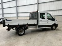 USED 2021 21 FORD TRANSIT 350 2.0 ECOBLUE 130PS RWD DOUBLE CAB TIPPER - NO VAT 