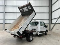 USED 2021 21 FORD TRANSIT 350 2.0 ECOBLUE 130PS RWD DOUBLE CAB TIPPER - NO VAT 