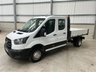 USED 2021 21 FORD TRANSIT 350 2.0 ECOBLUE 130PS RWD DOUBLE CAB TIPPER - NO VAT 