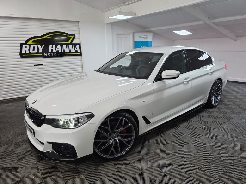 USED 2018 68 BMW 5 SERIES 2.0 520d M Sport Saloon 4dr Diesel Auto Euro 6 (s/s) (190 ps) SatNav - Sensors & Camera!