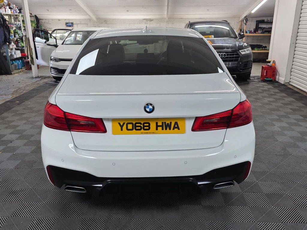 USED 2018 68 BMW 5 SERIES 2.0 520d M Sport Saloon 4dr Diesel Auto Euro 6 (s/s) (190 ps) SatNav - Sensors & Camera!