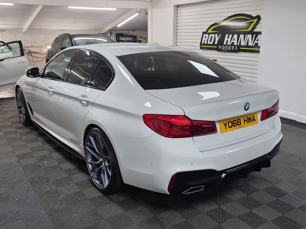 USED 2018 68 BMW 5 SERIES 2.0 520d M Sport Saloon 4dr Diesel Auto Euro 6 (s/s) (190 ps) SatNav - Sensors & Camera!