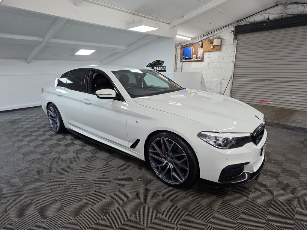 USED 2018 68 BMW 5 SERIES 2.0 520d M Sport Saloon 4dr Diesel Auto Euro 6 (s/s) (190 ps) SatNav - Sensors & Camera!