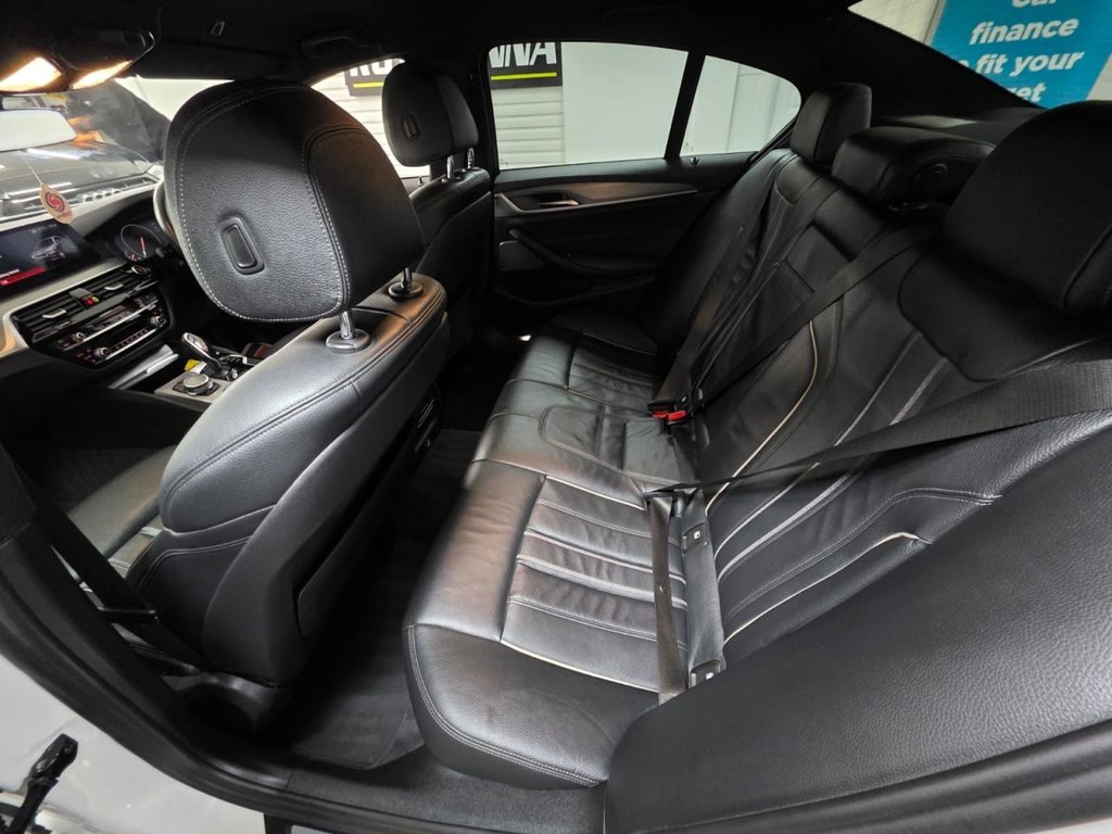 USED 2018 68 BMW 5 SERIES 2.0 520d M Sport Saloon 4dr Diesel Auto Euro 6 (s/s) (190 ps) SatNav - Sensors & Camera!