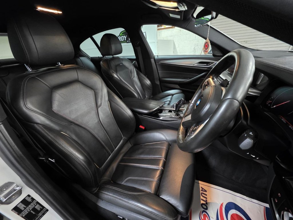 USED 2018 68 BMW 5 SERIES 2.0 520d M Sport Saloon 4dr Diesel Auto Euro 6 (s/s) (190 ps) SatNav - Sensors & Camera!