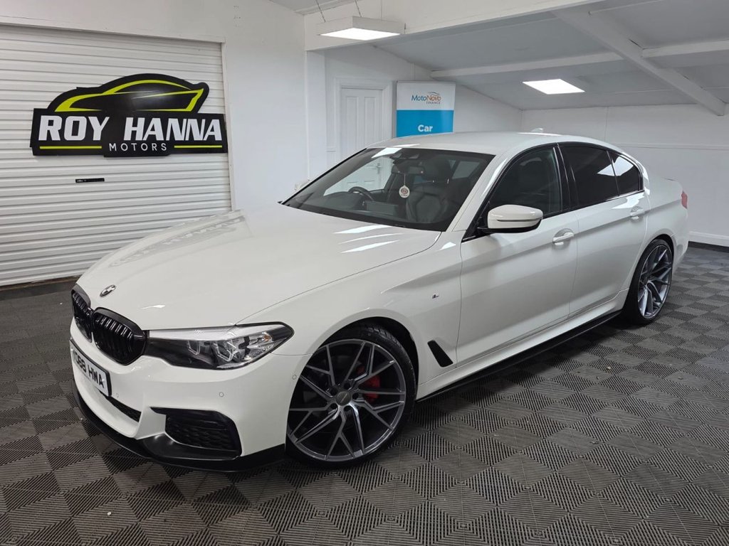 USED 2018 68 BMW 5 SERIES 2.0 520d M Sport Saloon 4dr Diesel Auto Euro 6 (s/s) (190 ps) SatNav - Sensors & Camera!