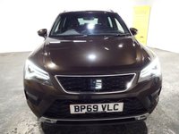 USED 2019 69 SEAT ATECA 1.5 TSI EVO XCELLENCE SUV 5dr Petrol Manual Euro 6 (s/s) (150 ps) SEAT SERVICE HISTORY-1/2 LEATHER WITH ALCANTARA SUEDE-FRONT AND REAR SENSORS WITH CAMERA