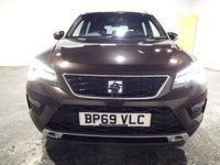 USED 2019 69 SEAT ATECA 1.5 TSI EVO XCELLENCE SUV 5dr Petrol Manual Euro 6 (s/s) (150 ps) SEAT SERVICE HISTORY-1/2 LEATHER WITH ALCANTARA SUEDE-FRONT AND REAR SENSORS WITH CAMERA