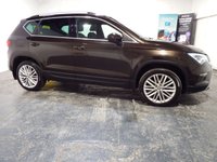 USED 2019 69 SEAT ATECA 1.5 TSI EVO XCELLENCE SUV 5dr Petrol Manual Euro 6 (s/s) (150 ps) SEAT SERVICE HISTORY-1/2 LEATHER WITH ALCANTARA SUEDE-FRONT AND REAR SENSORS WITH CAMERA