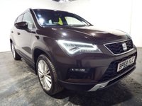 USED 2019 69 SEAT ATECA 1.5 TSI EVO XCELLENCE SUV 5dr Petrol Manual Euro 6 (s/s) (150 ps) SEAT SERVICE HISTORY-1/2 LEATHER WITH ALCANTARA SUEDE-FRONT AND REAR SENSORS WITH CAMERA