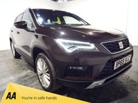 USED 2019 69 SEAT ATECA 1.5 TSI EVO XCELLENCE SUV 5dr Petrol Manual Euro 6 (s/s) (150 ps) SEAT SERVICE HISTORY-1/2 LEATHER WITH ALCANTARA SUEDE-FRONT AND REAR SENSORS WITH CAMERA
